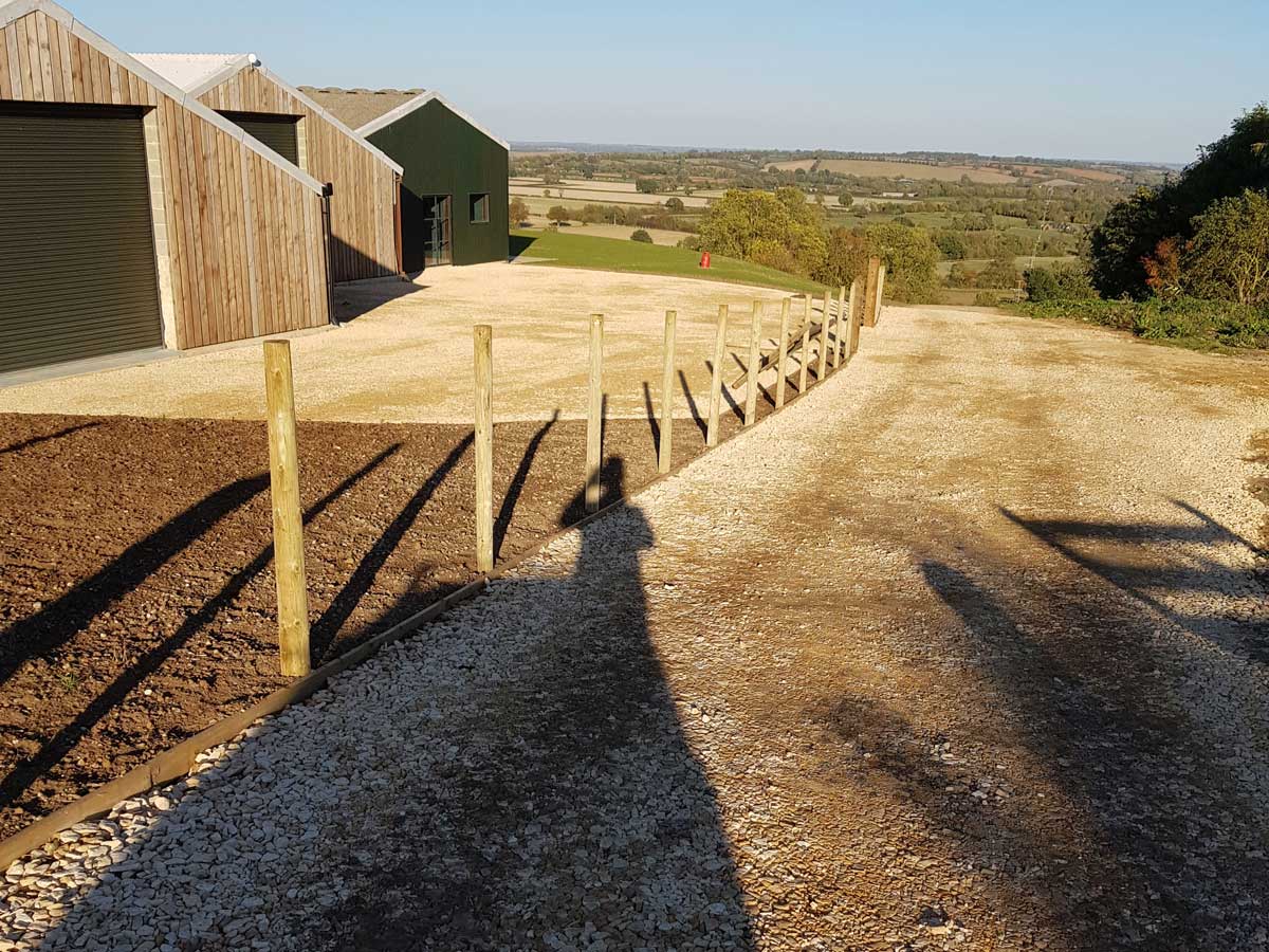 sun terrace and driveway